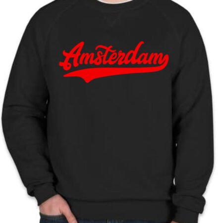 Amsterdam Puffed - Red Text