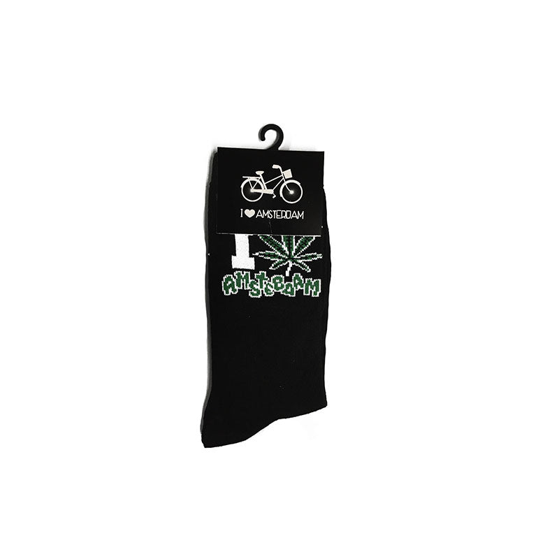 Socks-Black/I Weed Amsterdam