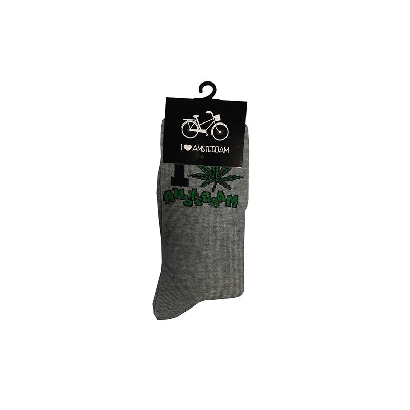 Socks-Grey/I Weed Amsterdam