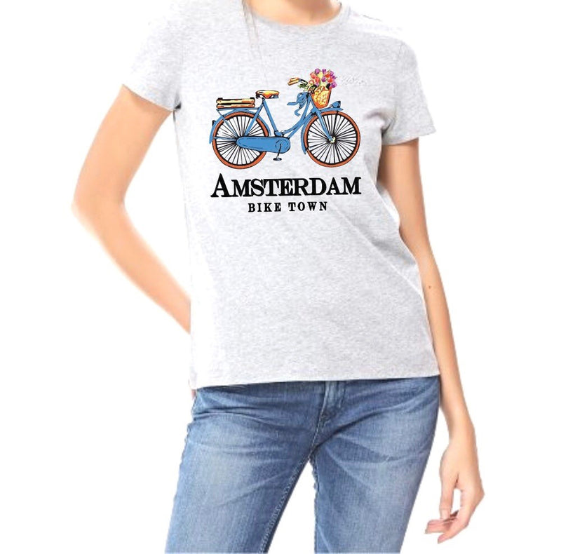 Blue Bike Town (Ladies Fit)