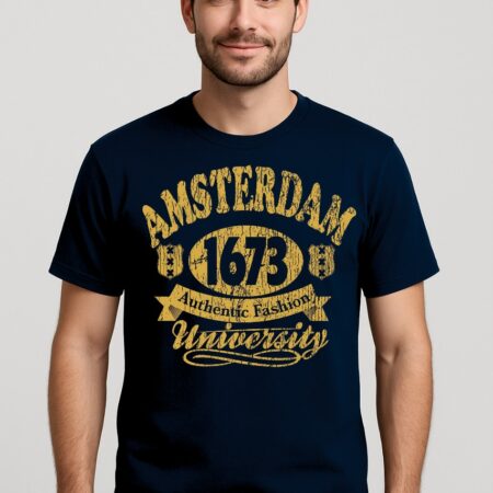 Amsterdam 1673- Mustard Color Text