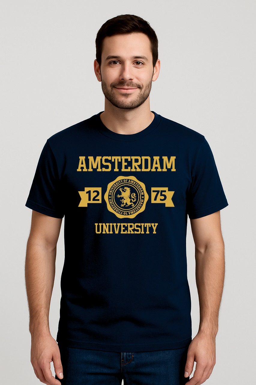 Amsterdam University- Mustard Color Text