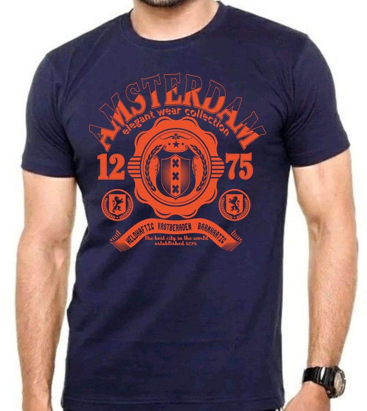 Navy Orange Emblem